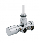 Termostaat Carlo Poletti V81210B, nurk/termostaat-, kuivatile, 1/2 tolli - v&auml;liskeere, 3/4 tolli - v&auml;liskeere