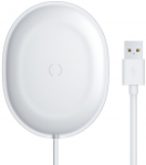 Juhtmevaba laadija Baseus Jelly WXGD-02, USB Type C/USB, valge v.