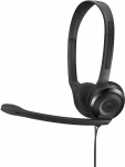 Juhtmega k&otilde;rvaklapid Sennheiser PC Chat 5, must v.