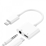 Adapter Extra Digital Double CA911813 Lightning, 3.5 mm, valge v.