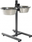 Statiiv koos kaussidega koera jaoks Barry King Adjustable Stand, 3.6 l, h&otilde;be v./must v.