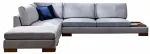 Nurgadiivan Kalune Design Tulip With Pouf, tumehall v., vasak, 313 x 193 cm x 80 cm