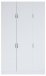 Riidekapp Kalune Design BA104 - 1989, valge v., 145 cm x 55 cm x 239 cm