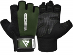 Treeningkindad RDX W1 Half, must/roheline, M