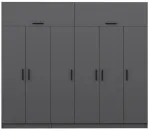 Riidekapp Kalune Design Kale 5175, antratsiit v., 52 cm x 270 cm x 235 cm