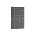 Dekoratiivsed tekstiilist seinapaneelid Quadratta, 195 cm x 120 cm, 3.5 cm, hall v., 26 tk