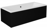 Vann, teisaldatav Quadro, 155 cm x 70 cm x 55.5 cm, valge/must