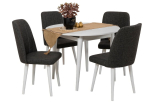 S&ouml;&ouml;gitoa komplekt Kalune Design Vina 1053, valge v./antratsiit v.