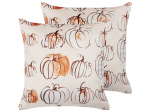 Dekoratiivne padi Beliani Cucurbita, oranž v./beež v., 45 cm x 45 cm, 2 tk