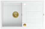 K&ouml;&ouml;givalamu Quadron Morgan 111, graniit, 78 cm x 50 cm x 22 cm, kuldne v./valge v.
