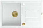 K&ouml;&ouml;givalamu Quadron Morgan 111, graniit, 78 cm x 50 cm x 22 cm, kuldne v./valge v.