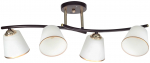Valgusti lagi Candellux Lighting Greco, E27, 4 x 40 W, kuldne v./tumepruun v.