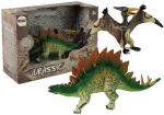 Kujukeste komplekt, dinosaurus Lean Toys Jurassic Dinosaur World Stegosaurus & Pteranodon, 2 tk, mitmev&auml;rviline