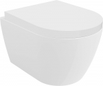 WC-pott, seinapealne Mexen Carmen, kaanega, 370 mm x 490 mm