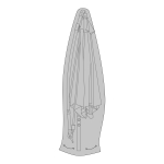 V&auml;lim&ouml;&ouml;bli kate House Nordic Luxury 7701090, must v., 50 x 50 cm