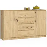 Kummut Akord K160 2D 4SZ CLP, tamm v., 99 cm x 160 cm x 40 cm