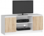 TV-laud Akord RTV, valge v./sonoma tamm v., 40 cm x 120 cm x 55 cm