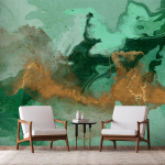 Fototapeet Artgeist Malachite Play, 70 cm x 70 cm