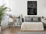 Reproduktsioon Artgeist Dark Map Of Hamburg, k-b-0072-b-a, 20 cm x 30 cm