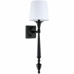 Valgusti seinale CosmoLight Austin W01296BK-WH, E27, 1 x 40 W, must v.