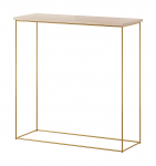 Konsoollaud ADRK Milan, kuldne v./pruunikas v., 30 cm x 80 cm x 80 cm