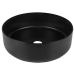 Vannitoa kraanikauss, keraamiline, 36 cm x 36 cm x 12 cm, must v.