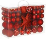 J&otilde;ulupuu m&auml;nguasjade komplekt Springos CA1159, punane v., 3 - 6 cm, plastik, 101 tk
