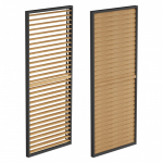 Ribisein lehtla jaoks Mirpol Luxe, 90 cm, pruun v./must v.