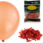 &Otilde;hupallide komplekt &uuml;mmargune, punane, 100 tk