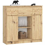 Kummut Akord Furniture Factory K100, tamm v., 98 cm x 35 cm x 101 cm