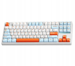 Juhtmevaba m&auml;nguklaviatuur Mchose MC-K87 MC-K87-5 Icy Creamsicle, Inglise (US), valge v./oranž v./helesinine v.