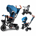 Kolmerattaline jalgratas Tiny Bike 3in1 Rotatable SP0650, sinine v./must v.