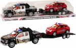 M&auml;ngumaastur haagisega Lean Toys Police, must v./punane v.