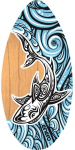 Ujumislaud Enero Surfgear, sinine v./pruun v./must v.