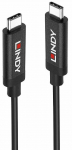 Juhe Lindy Active 43348, 2 x USB Type C male, 300 cm, must v., 100 W
