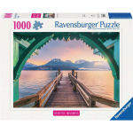 Pusle Ravensburger Beautiful Walkways Romantic Footbridge At Lac dAnnecy, 50 cm x 70 cm, 1000 tk, mitmev&auml;rviline