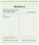 N&auml;omaskide komplekt Biodance Real Deep Refreshing Sea Kelp, 34 g, 4 tk