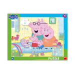 Pusle Dino Big Frame Peppa Big Siblings, 29 cm x 37 cm, 40 tk, mitmev&auml;rviline