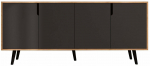 Konsoollaud Kalune Design Modern 180, antratsiit v./tamm v., 45 cm x 180 cm x 80 cm