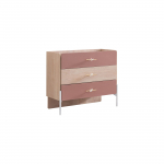 Kummut Kalune Design Rosetta, pruun v./roosa v., 79 cm x 89 cm x 42 cm