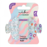 Juukseklamber, komplekt Invisibobble Clipstar Boldly Cosmic Glow, sinine v./mitmev&auml;rviline, 2 tk
