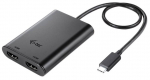 Adapter i-Tec USB-C 3.1 Dual 4K HDMI USB-C, HDMI, 0.3 m, must v.