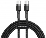 Juhe Baseus, USB-C, 200 cm, must v., 60 W