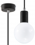 Valgusti rippuv Sollux Edison 1, E27, 1 x 60 W, valge v.