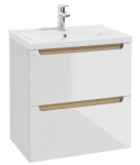 Vannitoakapp valamuga Deftrans Stilla D60 + Plan 60, tamm v./valge v., 45 cm x 60 cm x 60 cm