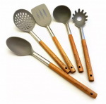K&ouml;&ouml;giriistade komplekt King Hoff 93571, 33 cm, pruun v./h&otilde;be v./hall v., 5 tk