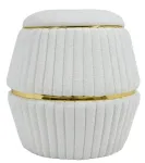 Tumba Kayoom Doric 235 AP75C-WHT, kuldne v./valge v., 51.5 cm x 51.5 cm x 53 cm