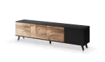 TV-laud Random RTV-3, tamm v./must v., 40 cm x 200 cm x 52 cm