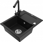 K&ouml;&ouml;givalamu Mexen Enzo 6506-77-671600-70, graniit, 57.6 cm x 46.5 cm x 17.4 cm, must/kroom