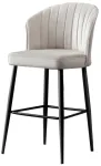 Toolide komplekt Kalune Design Rubi 107BCK1122, must v./kreemjasvalge, 42 cm x 52 cm x 97 cm, 4 tk